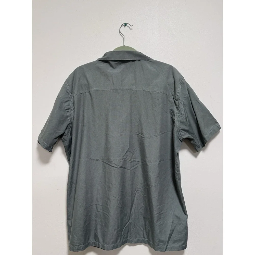 Kuhl‎ Shirt Mens Large Green Eluxur Button Up Outdoor Athleisure Preppy Hiking
